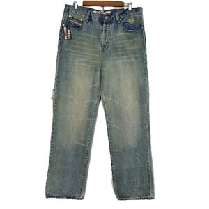 Vintage Diesel Kratt Selvedge Jeans‎ Size 36 Button Fly Made In Italy Distressed